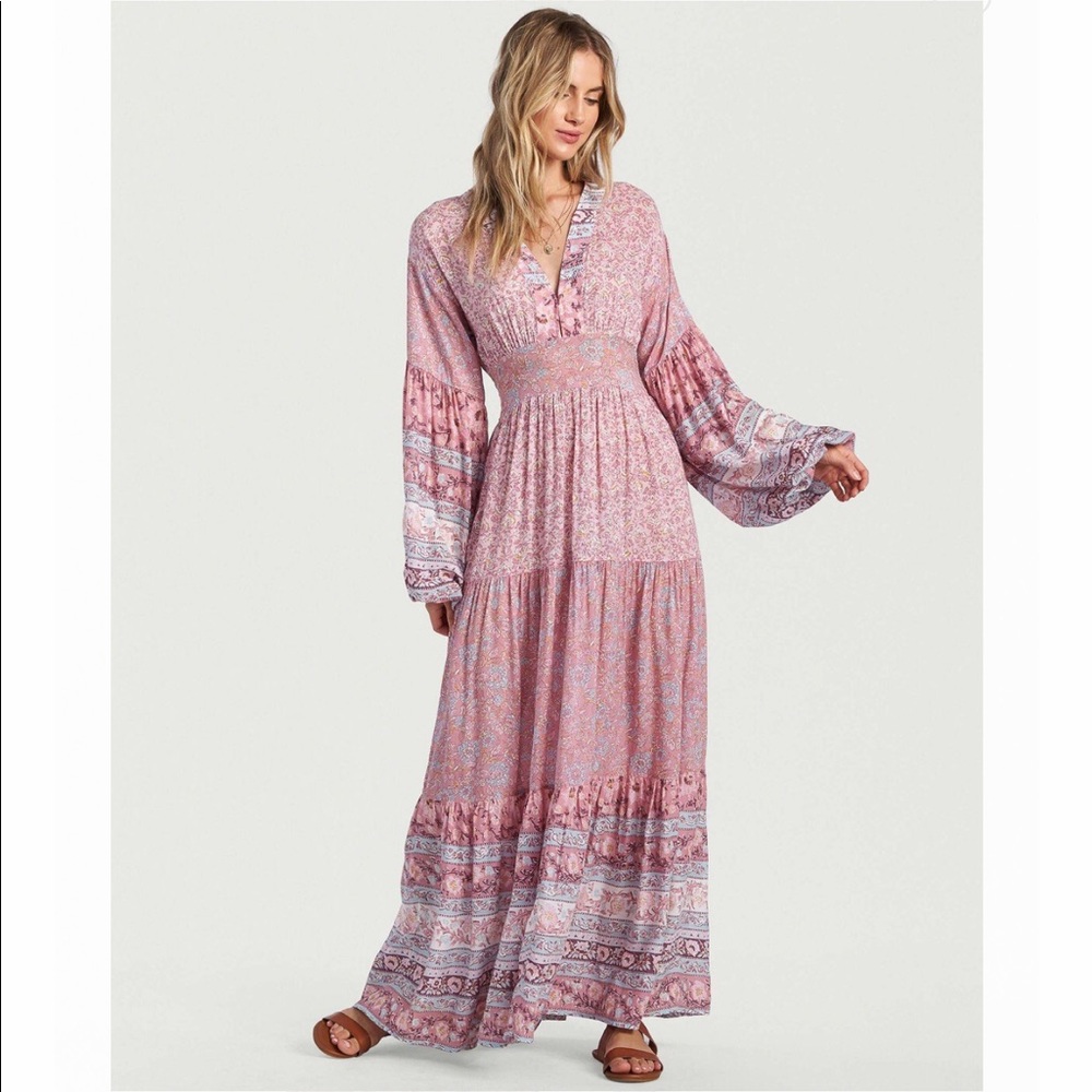 Billabong Cosmos Maxi Dress - Pink Multi M